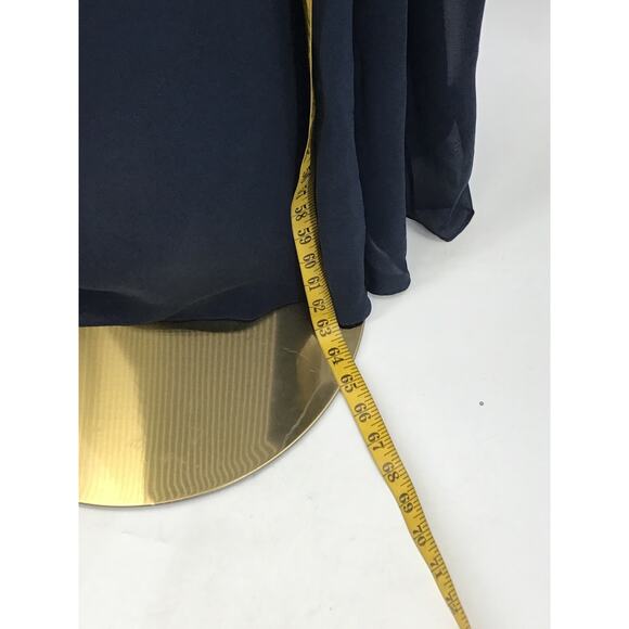 MOTHER OF THE BRIDE 14 XL Plus Blue Embroidered Lace  Draped Maxi Dress New B27 - Picture 3 of 8